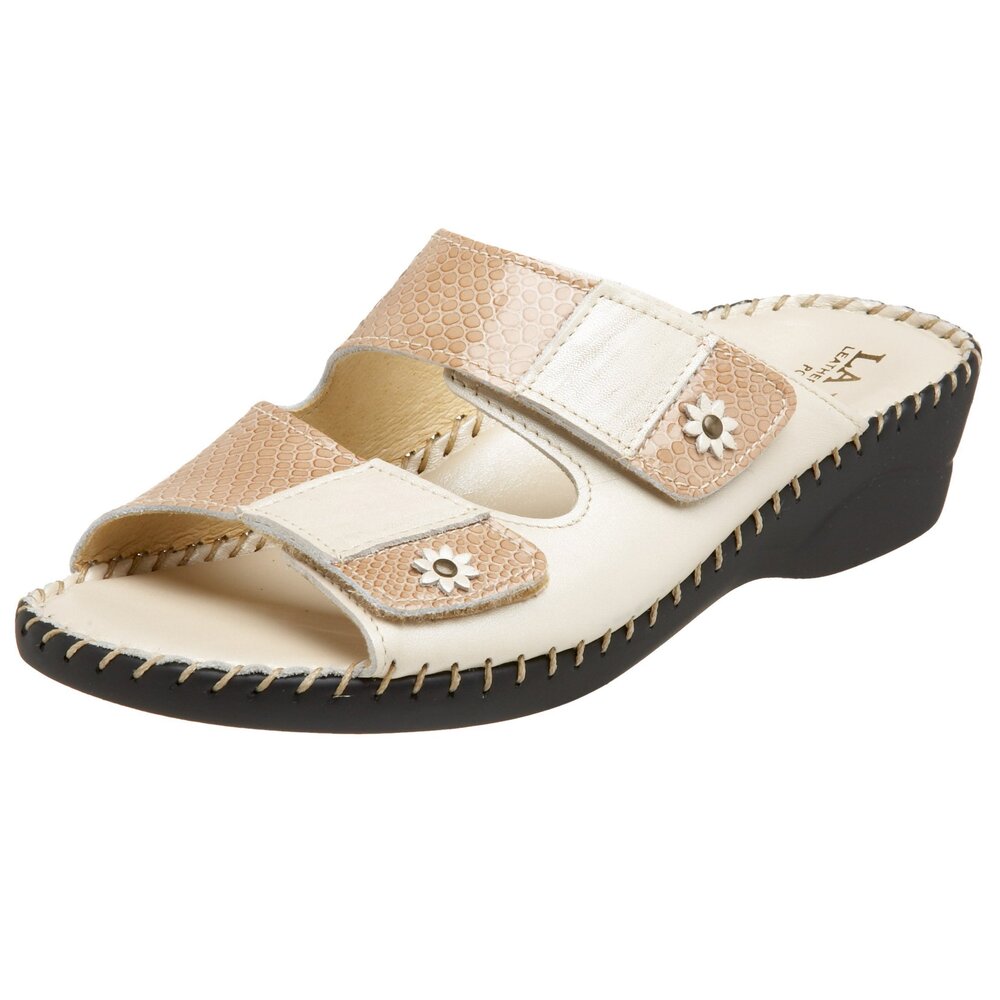 LA PLUME WOMEN'S JESSICA SANDAL,BONE,40 EU (US WOMEN'S 10 M)